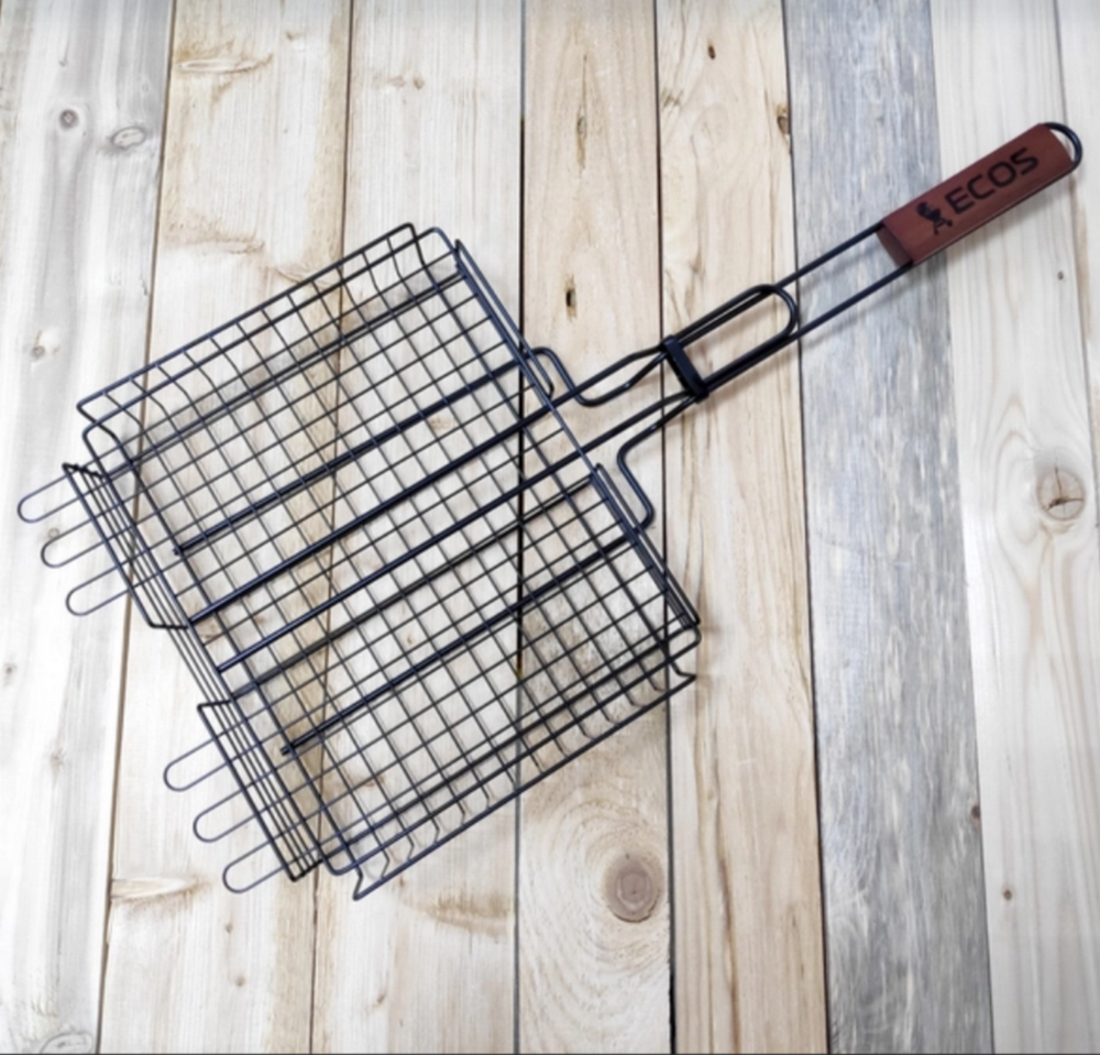 Решётка-гриль Ecos 22139W (31х24x5см.) с антиприг. покрытием