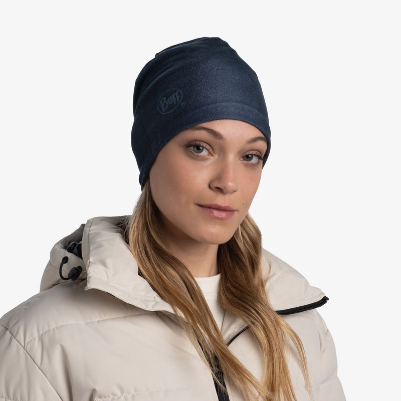 Тонкая теплая спортивная шапка Buff Thermonet Hat Retec Blue Фото 5