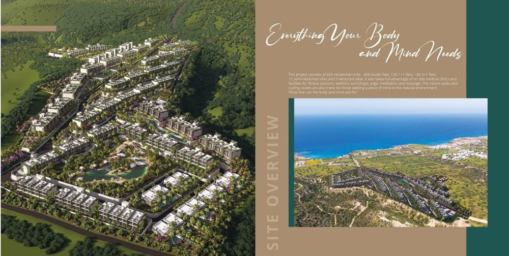 ЖК "Пхукет" Северный Кипр, район Kucukerenkoy. Расположен в тихом месте всего в 500 метрах от Средиземного моря! 8 бассейнов, выделенный пляж