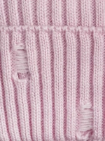 Шапка для девочки бини рваная осенняя и снуд