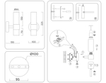 Светильник настенный LH55106 BK/FR/TI черный/белый матовый/янтарь E14 max 40W 130*100*225
