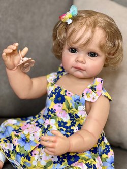 Кукла Реборн виниловая 55см в пакете (FA-040)