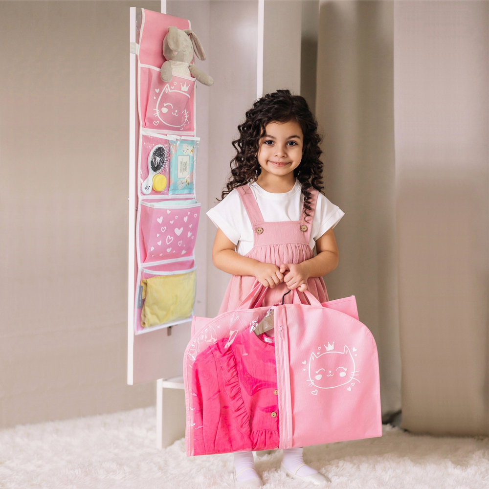 Детский чехол с окном 80х50. Сердечки