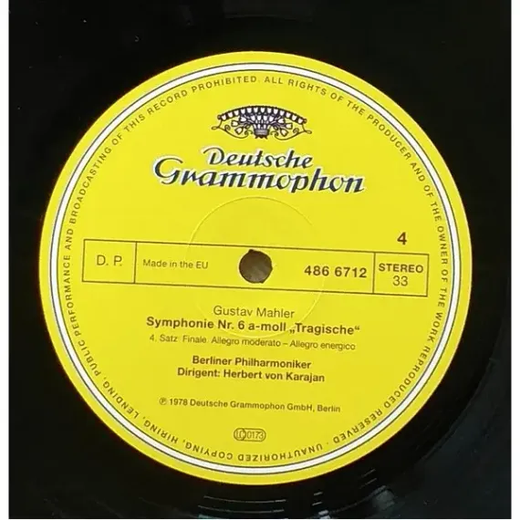 Gustav Mahler – Symphonie Nr. 6 A-moll LP