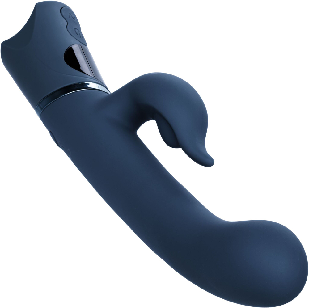 Синий вибратор-кролик Orgasmatron Digital G-Teaser - 22,2 см. (Цвет: синий)