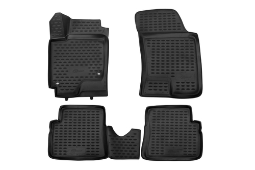 Коврики в салон для HYUNDAI Getz (I, Ir), 2002-2011, 4 шт. (Повышенная устойчивость, повышенная износостойкос FORMAT.3D.20.08.210K