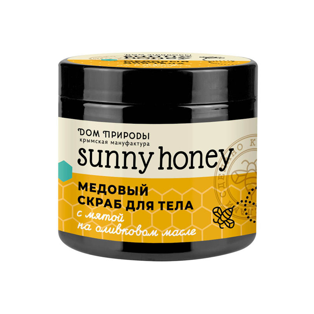Медовый скраб для тела С мятой, 500 г (4,98 б)