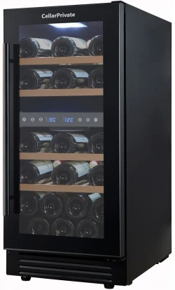 Винный шкаф двухзонный Cellar Private CP027-2TB