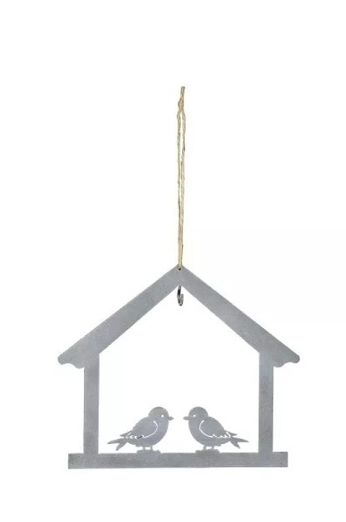 Декор - Кормушка "Птичий дом" 22,5х27см + 20см подвес