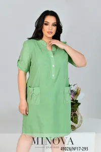 Платье 17-295-оливка Minova