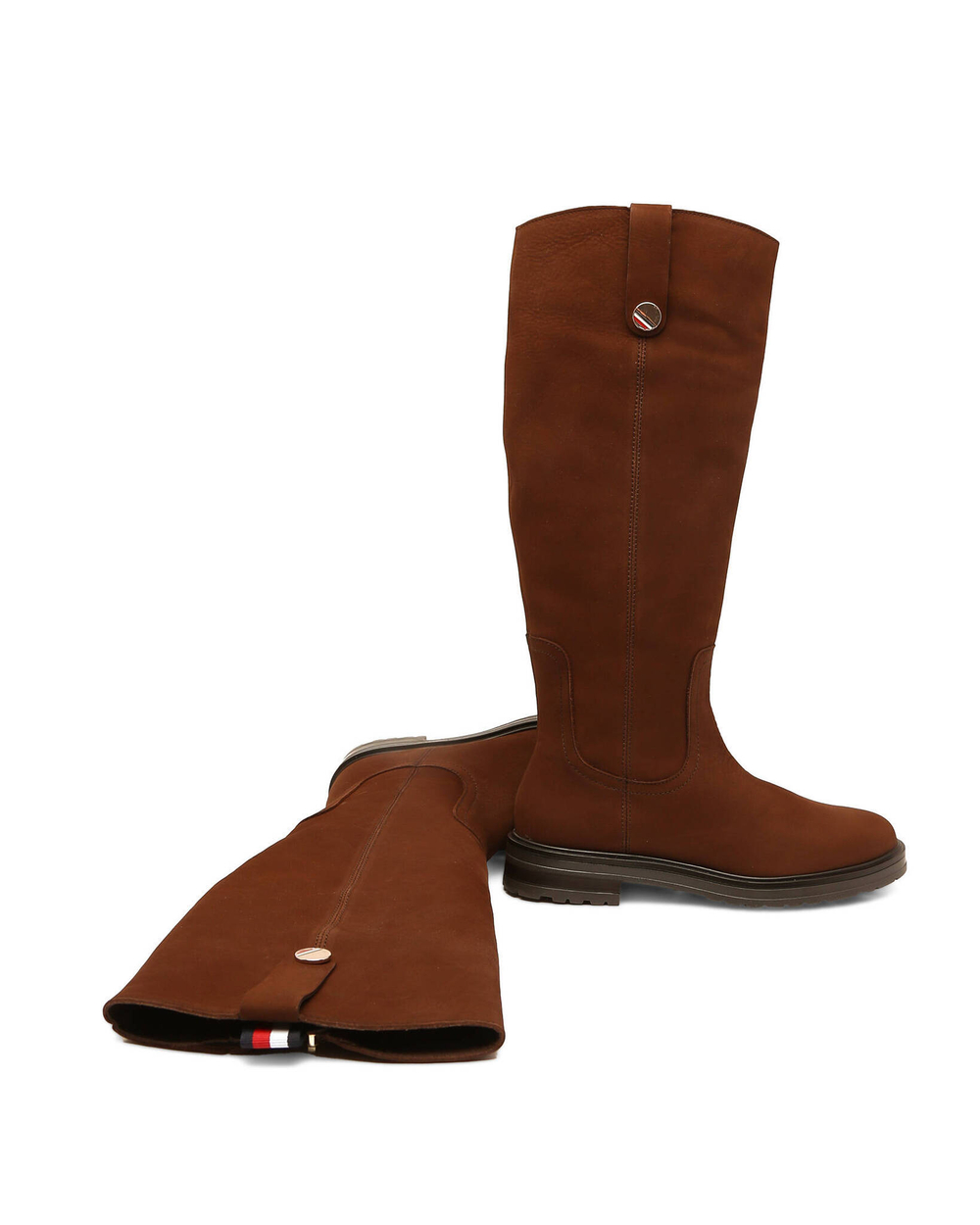 Кожаные офицерские сапоги Tommy Hilfiger - коричневый(FW0FW07049)