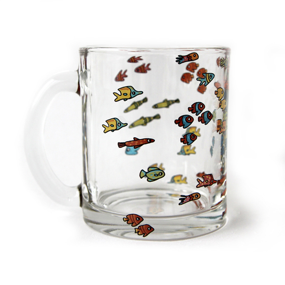 Кружка стеклянная "Океан"