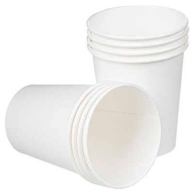 Стакан одноразовый бумажный 200/276 мл, D 80 мм, 50 шт., однослойный для холодного и горячего БЕЛЫЙ, 2 упаковки в комплекте.