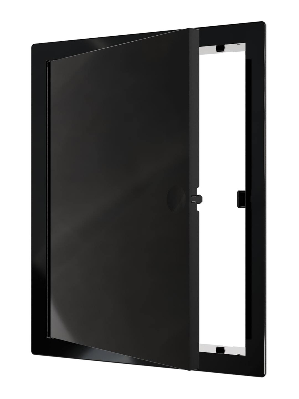 Люк ревизионный LN фланец 150х200 нажимной 172х222 пластик Black EVECS