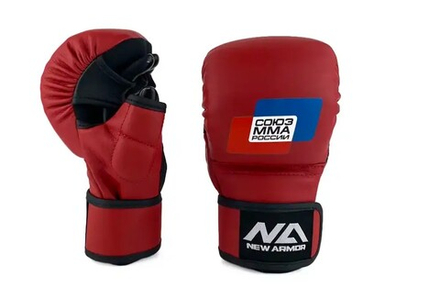 Перчатки NEW ARMOR СОЮЗ ММА RS красные