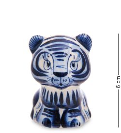 ГЛ- 686 Фигурка «Тигр» (Гжельский фарфор)