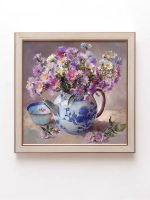 Картины на стену интерьерная на холсте 4 шт, 23*23 см