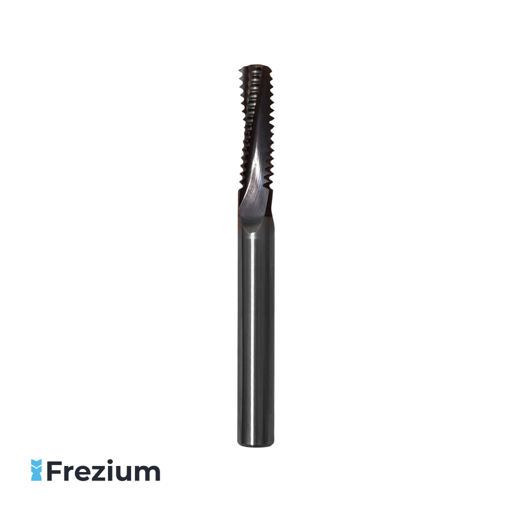 Резьбофреза твердосплавная по металлу &quot;Eyltool&quot; (M8x1.25 L60 Z3 VHM; 158036M8)