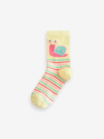 Носки хлопковые для девочки Next E89-686, 4 шт., Розовый, Светло-желтый, Фиолетовый