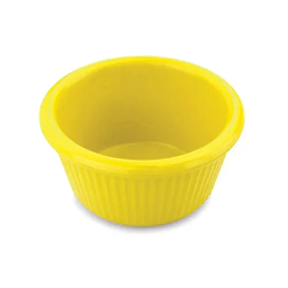 Соусник 80 мл d 7,9 см h4 см круглый пластик желтый P.L. Proff Cuisine