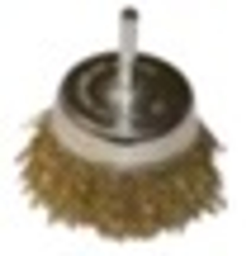 Крацовка (шпилька) Чаша  50мм  для дрели латунь.,витая пров. TOOLBERG  (Лакра) 2302081