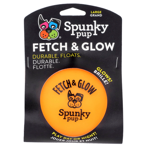Spunky Pup, шарик Fetch & Glow, большой, 1 шт.