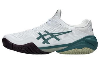 Мужские кроссовки теннисные Asics Court FF 3 - white/foggy teal