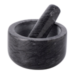 Ступка marm, 12,7х7,6 см, черный мрамор
