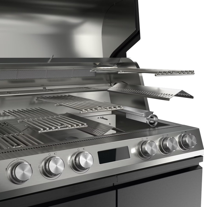 Уличный газовый гриль Miele Dreams – Fire Pro L 4P с ящиками сталь