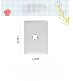 Зеркало карманное в виде макбук Apple белое