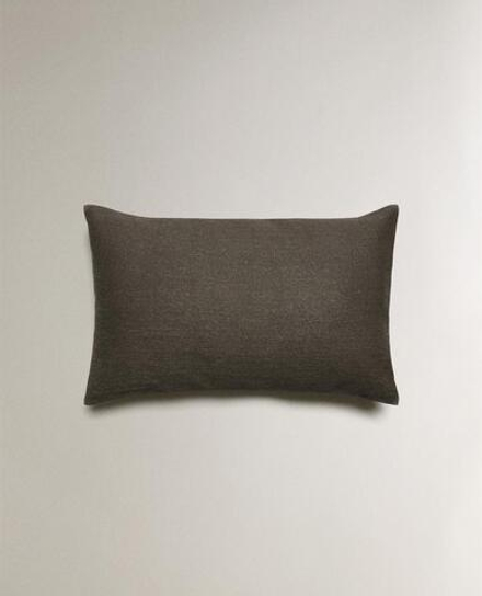 ZARA HOME ОДНОТОННАЯ НАВОЛОЧКА, ХАКИ