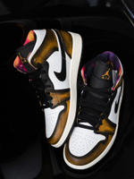 Nike Air Jordan 1 Mid  Wear-Away Yellow Black