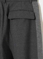 UNDERCOVER БРЮКИ КОМБИНИРОВАННЫЕ СЕРЫЕ