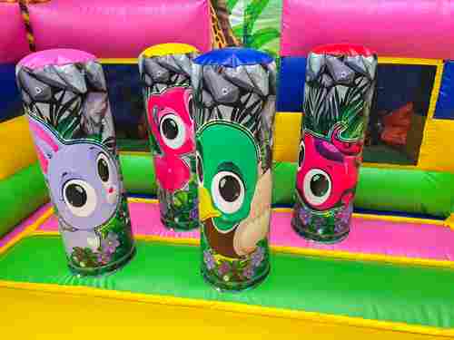 Коммерческий надувной батут «В гостях у зебры», 8*8*6 м