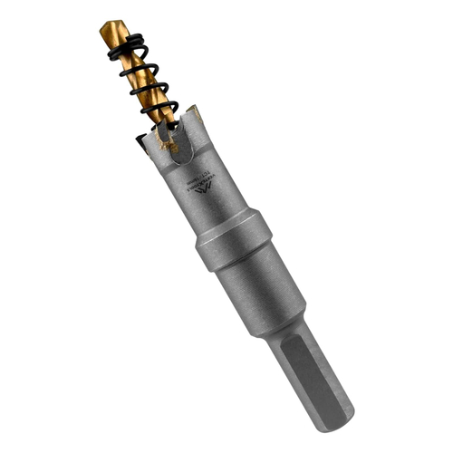 КОРОНКА ПО МЕТАЛЛУ ТВЕРДОСПЛАВНАЯ С ЦЕНТРИРУЮЩИМ СВЕРЛОМ VERTEXTOOLS 16мм