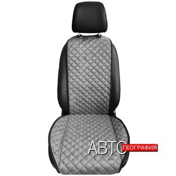 Накидка на сиденья авто из алькантары "Ромб" (1 место)