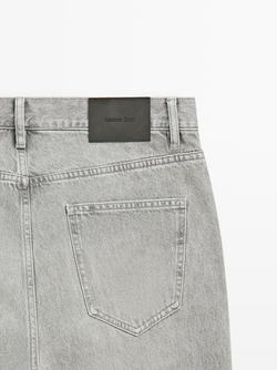 Massimo Dutti Джинсы прямого кроя, серый