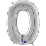Шар Буква Серебро 66 см