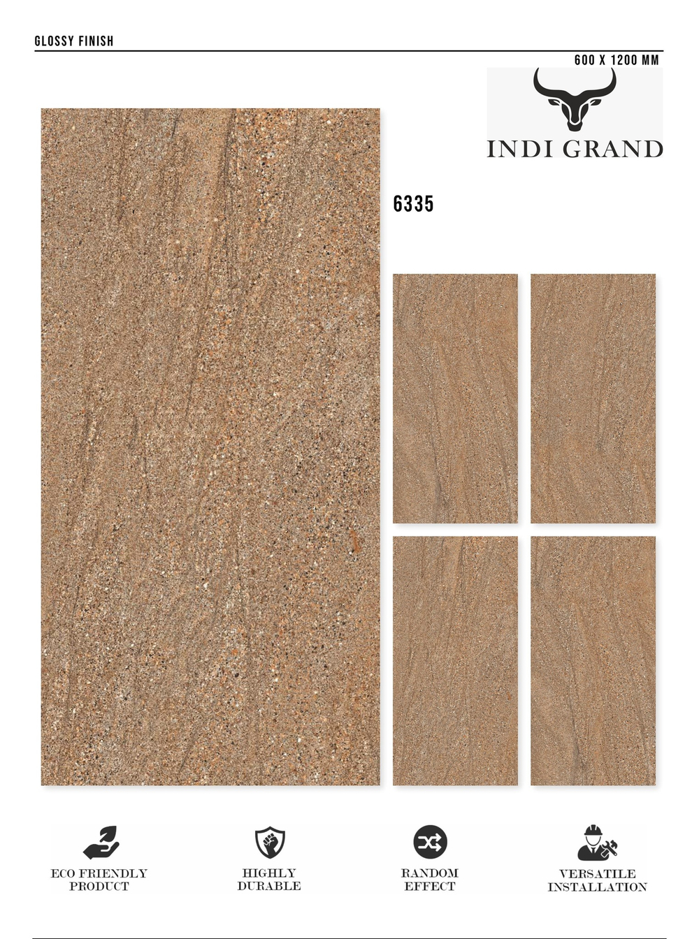 Керамогранит glossy №4 , 60х120, 6335