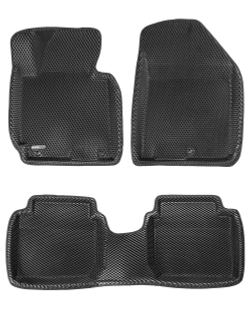 Коврики салона для KIA Cerato Classic (2013-) Euromat 3D EVA черные Арт EM3DEVA-002921