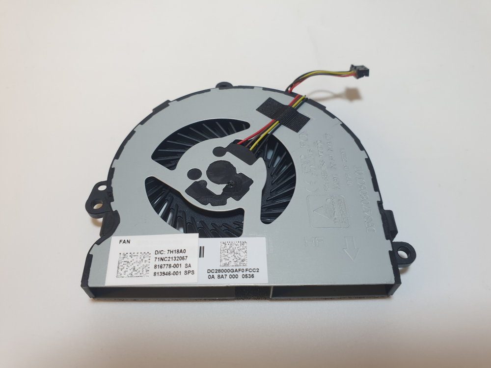 Вентилятор для HP 15-AC, 15-AF, 15-AY, 816778-001