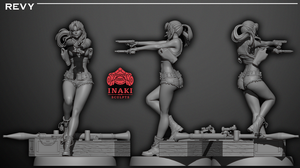 Фигурка Реви Пираты Чёрной лагуны Revy Black Lagoon Rebecca