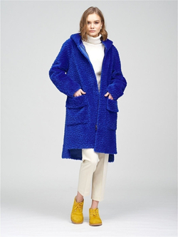 Шуба женская чебурашка тедди эко, SilverFox (арт. S1206rm012pz)