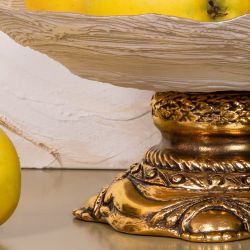 Фруктовница-конфетница Флора Бронза