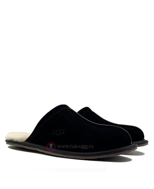 SCUFF SLIPPER MENS Black