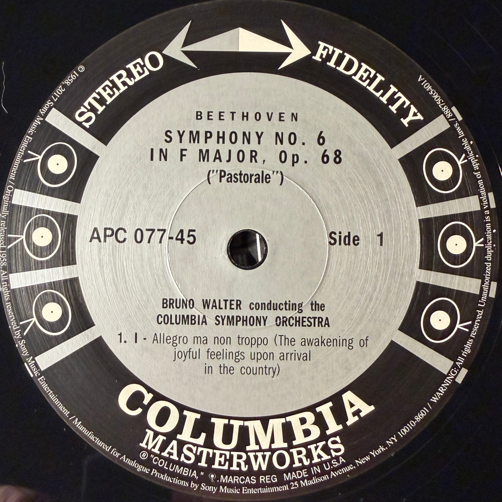 Бетховен - Симфония № 6 «Пасторальная» 2LP (США 2017г.)