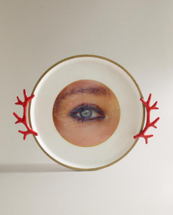 ZARA HOME - MARISA BERENSON ДЕКОРАТИВНЫЙ ПОДНОС, КОРАЛЛОВЫЙ