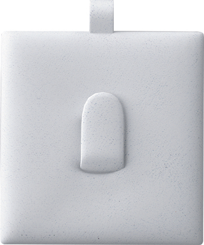 Вкладыш 10/горизонтальный/для кольца/язычок/петелька