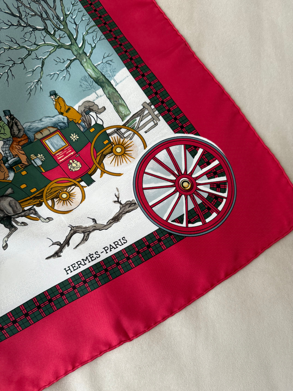 Платок Hermes «L'Hiver En Poste»
