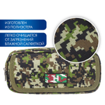 Пенал BRAUBERG для мальчиков 1 отделение органайзер мягкий "Military" зеленый 21х5х9 см (2 штуки в упаковке)